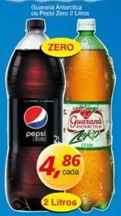 Supermercados Guanabara Guarana Antarctica ou Pepsi Zero 2L oferta
