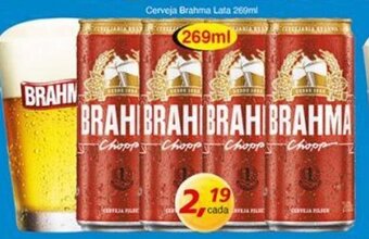 Supermercados Guanabara Cerveja Brahma lata 269ml oferta