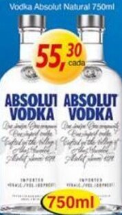 Vodka Absolut Natural 750ml