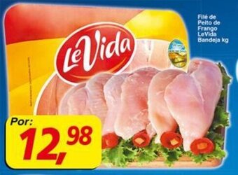 Supermercados Guanabara Filé de Peito de Frango LeVida Bandeja 1kg oferta