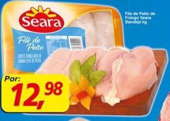 Supermercados Guanabara Filé de Peito de frango Seara Bandeja 1kg oferta