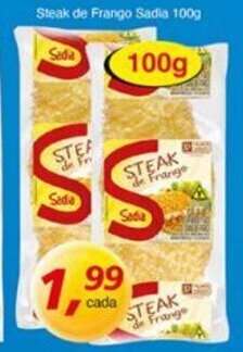 Supermercados Guanabara Steak de Frango Sadia 100g oferta