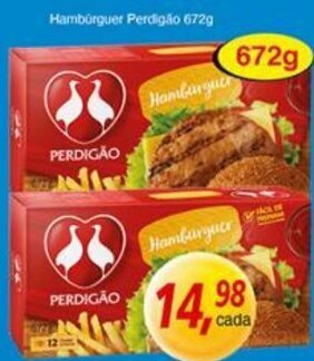 Supermercados Guanabara Hamburguer Perdigao 672g oferta