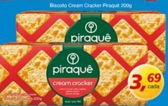 Supermercados Guanabara Biscoito Cream Cracker Piraque 200g oferta