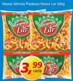 Supermercados Guanabara Massa Semola Parafuso Nosso Lar 500g oferta