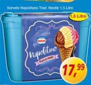 Supermercados Guanabara Sorvete Napolitano Nestle 1.5L oferta