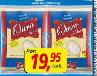 Supermercados Guanabara Arroz Ouro Nobre 5kg oferta