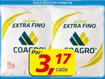 Supermercados Guanabara Açúcar Extra Fino Coagro 1kg oferta