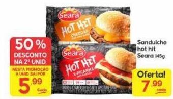 Supermercados Princesa Sanduíche hot hit seara 145g oferta