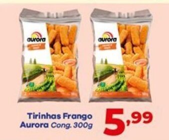 Barracão Supermercado Tirinhas Frango Aurora 300g oferta