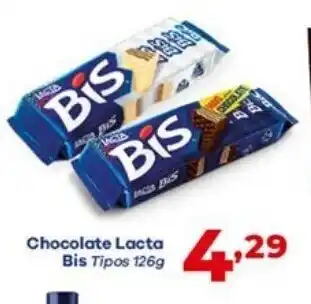 Barracão Supermercado Chocolate Lacta Bis 126g oferta