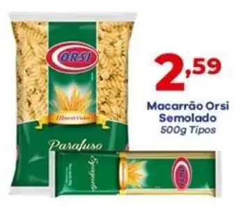 Barracão Supermercado macarrao Orsi Semolado 500g oferta