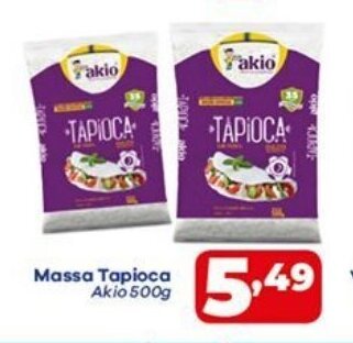 Massa Tapioca Akio 500g