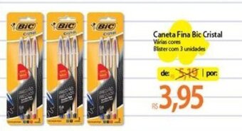 Atacadão Caneta Fina Bic Cristal oferta