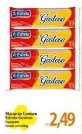 Atacadão Macarrão Comum Estrela Gostoso 400g oferta