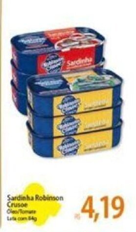 Atacadão Sardinha Robinson Crusoe 84g oferta