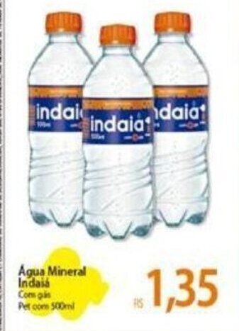 Atacadão Água MIneral Indaia 500ml oferta