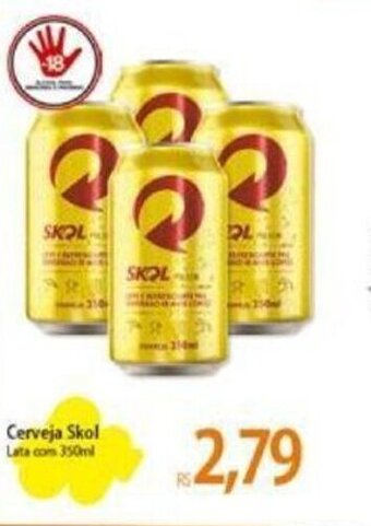 Atacadão Cerveja Skol 350ml oferta