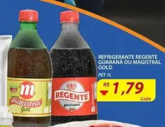 Refrigerante Regente Guarana ou Magistral Gold 1L
