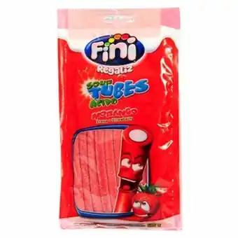 Balas de gel fini tubes citric morango 80g
