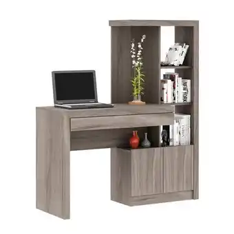 Pão de Açúcar Escrivaninha estante com 2 portas e gaveta multimóveis cr25040 carvalho oferta