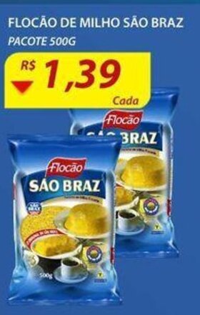 Assaí Atacadista Flocão de Milho São Braz 500g oferta