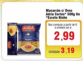 Spani Atacadista Macarrão c- ovos adria cortes un exceto ninho oferta