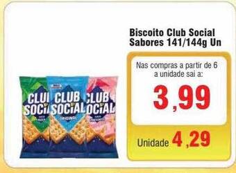 Spani Atacadista Biscoito club social sabores oferta