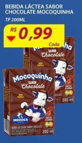 Assaí Atacadista Bebida Láctea sabor Chocolate Mocoquinha 200ml oferta