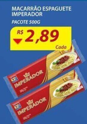 Assaí Atacadista Macarrão Espaguete Imperador 500g oferta