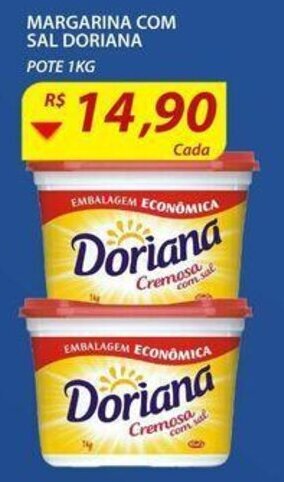 Assaí Atacadista Margarina com Sal Doriana 1kg oferta