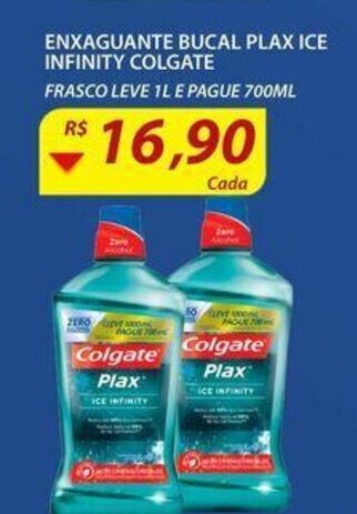 Assaí Atacadista Enxaguante Bucal Plax Ice Infinity Colgate oferta