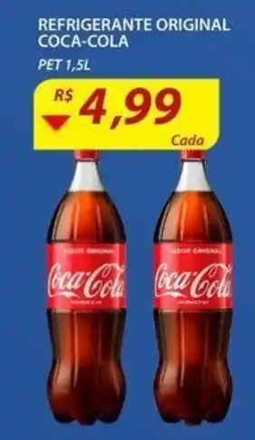Assaí Atacadista Refrigerante original Coca Cola 1.5L oferta