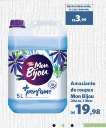 Sam's Club Amaciante de roupas Mon Bijou 5L oferta
