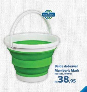 Sam's Club Balde Dobravel Member's Mark oferta