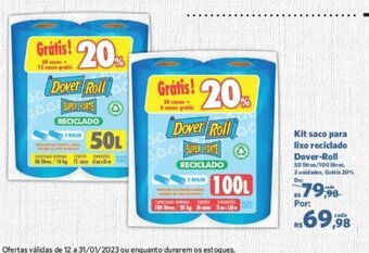Sam's Club Kit Saco Para Lixo Reciclado Dover Roll oferta
