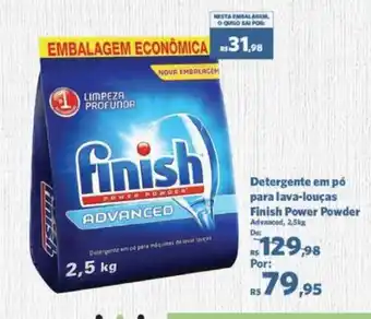 Sam's Club Detergente em pó para lava Loucas Finish Power Powder oferta