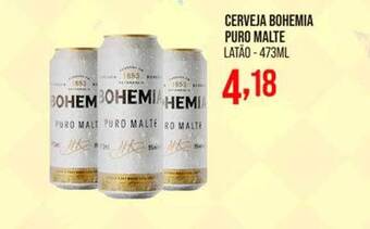 Cerveja bohemia puro malte latão