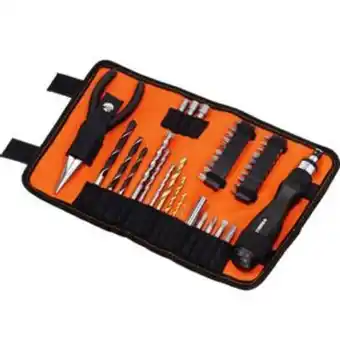 Comjol Conjunto para furar + parafusar 40 peças black & decker oferta