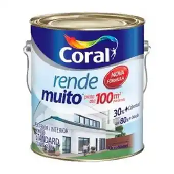 Comjol Tinta rende muito 3,6l branco coral oferta