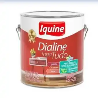 Esmalte brilhante dialine topa tudo 3,6l branco iquine