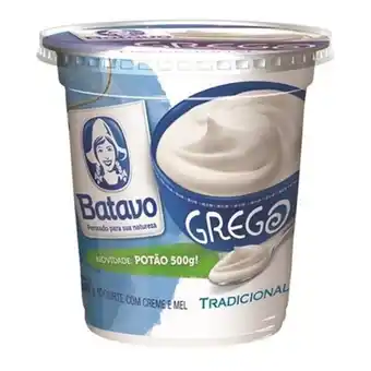 Iogurte grego batavo pote tradicional 500g