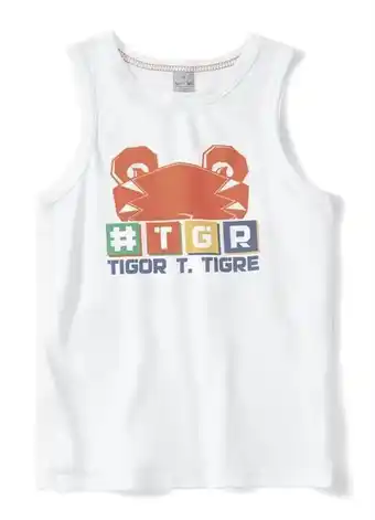 Posthaus Tigor t tigre - camiseta regata menino branca oferta