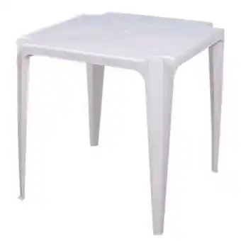Comjol Mesa plástica quadrada branca 15151001 mor oferta