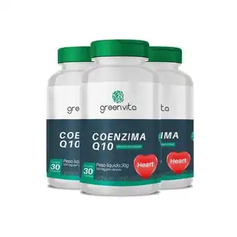 Pão de Açúcar Kit 3 coenzima q10 greenvita 30 cápsulas veganas oferta