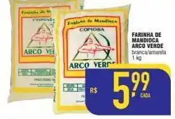 Mercantil Rodrigues Farinha de mandioca branca/ amarela arco verde 1 kg oferta