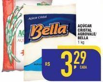 Açúcar cristal agrovale /bella 1 kg