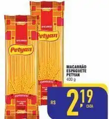 Mercantil Rodrigues Macarrão espaguete petyan 400g oferta