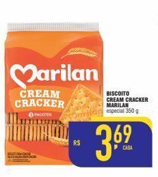 Mercantil Rodrigues Biscoitos cream cracker marilan 350g oferta