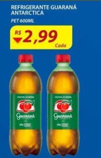Assaí Atacadista Refrigerante Guarana Antarctica 600ml oferta